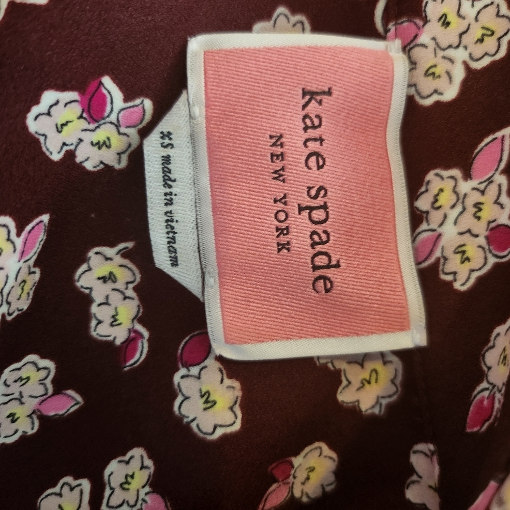 Kate Spade Frosted Floral Shirtdress size XS - Picture 7 of 7